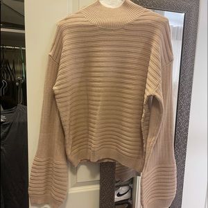 Pink - Ribbed Sweater